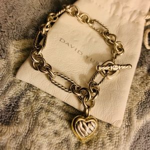 David Yurman Heart Chain Bracelet